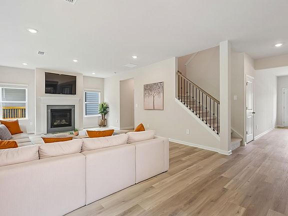 The Charm White interior package modeled at Harmony Manor.