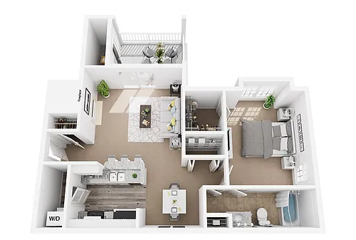 Floor plan Hamptons 1B