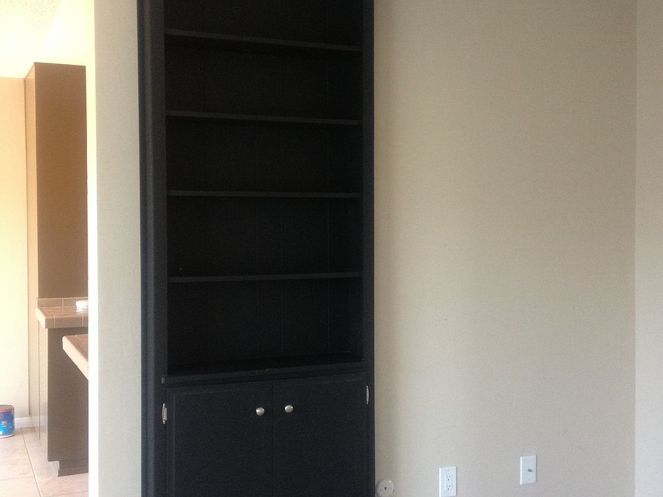 Built in shelves from similar unit