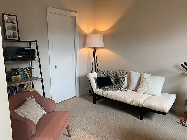 2nd bedroom with pocket door to walkthrough closet to 2nd bathroom.
