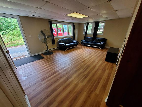 Large living room with new flooring