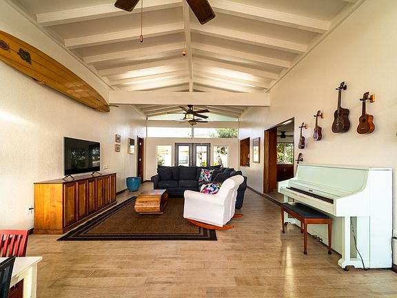 Living room with piano