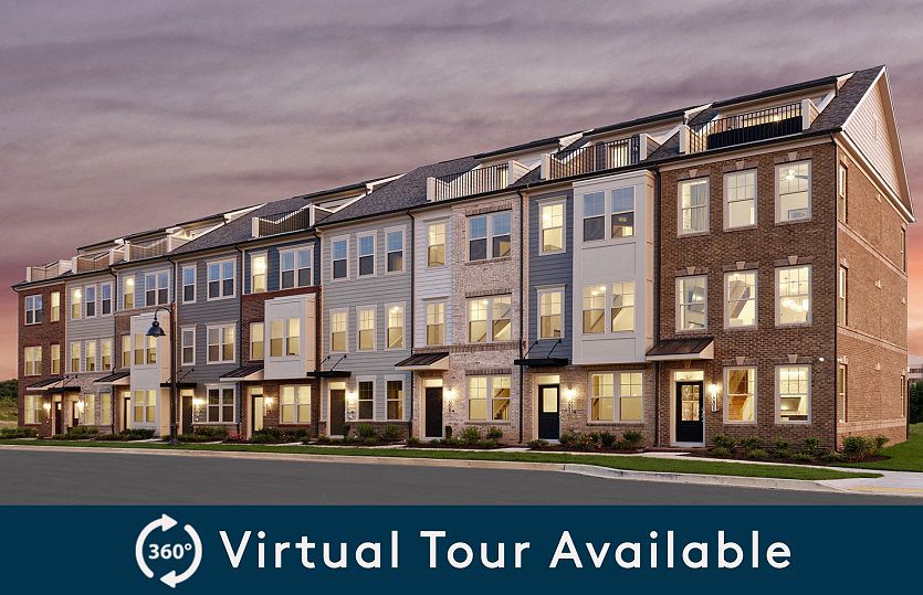 Luxurious Spacious 4-Level Townhomes at Crown in Gaithersburg, MD.