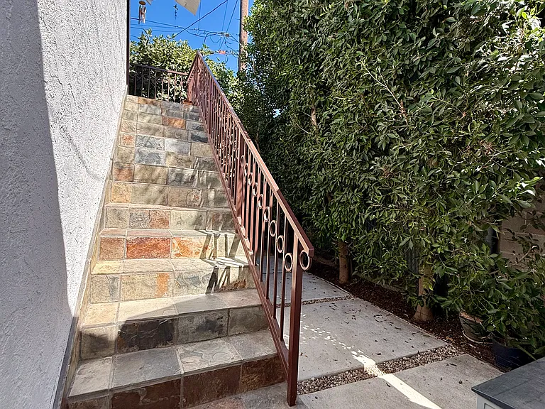 Stairs to guest house