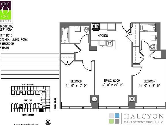 2nd image of 101 Bedford Ave APT B610