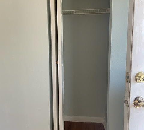 Closet behind front door
