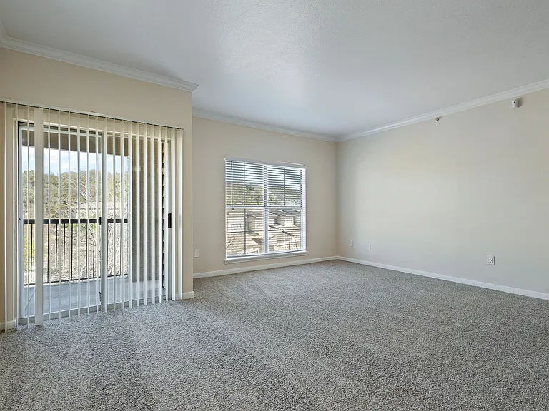 B1- Living Area and Door to Balcony