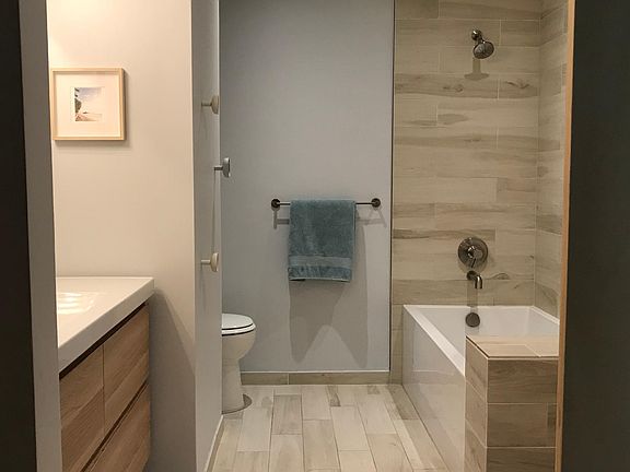 Bathroom off hallway