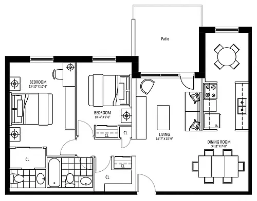 Floor plan 504