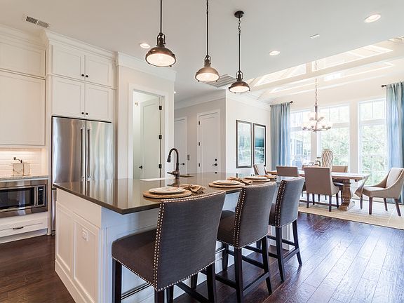 Kitchen with large island - representation