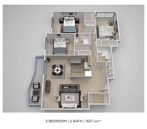 Floor plan PCH 3 Bdrm