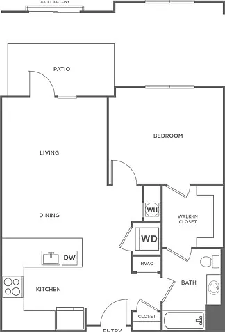 One Bedroom One Bath (792 SF) One Bedroom One Bath (792 SF)