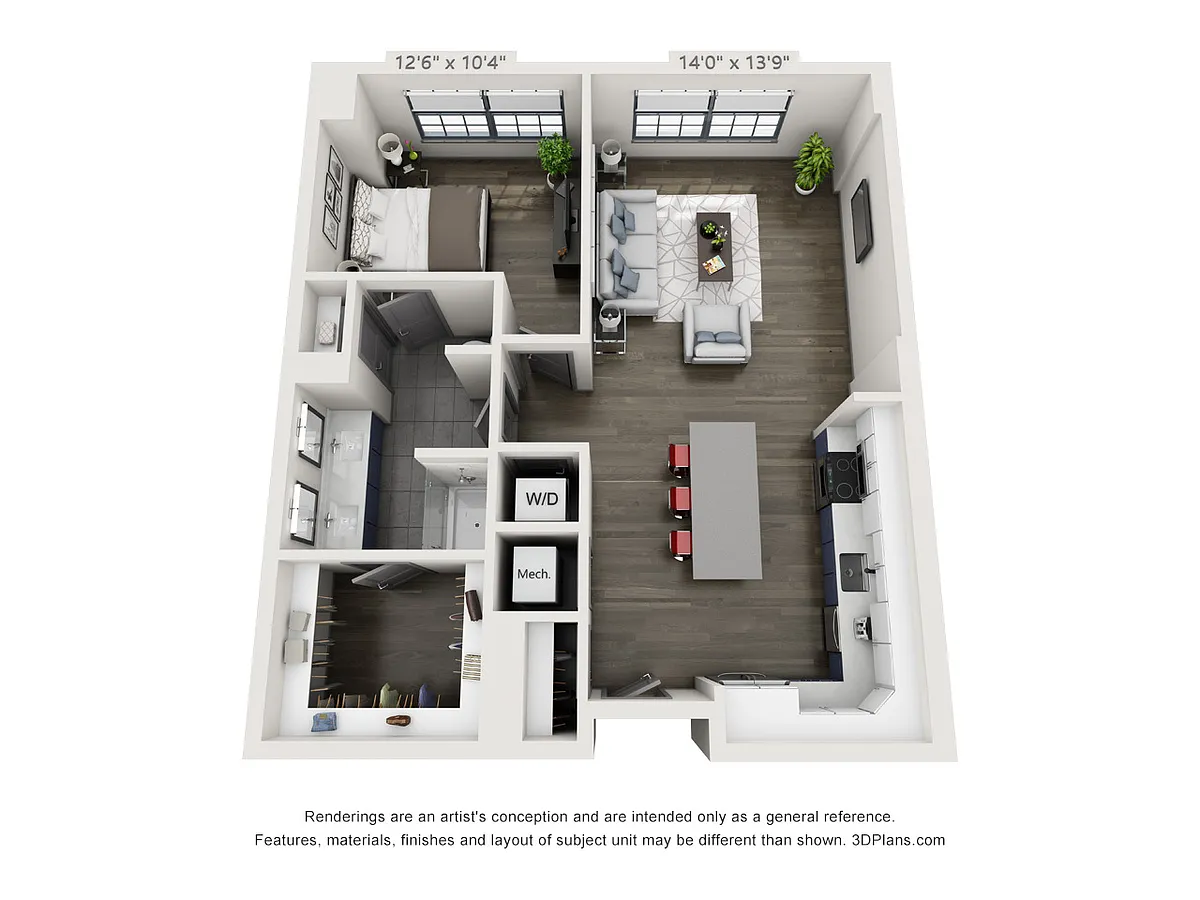 Floor plan 1H