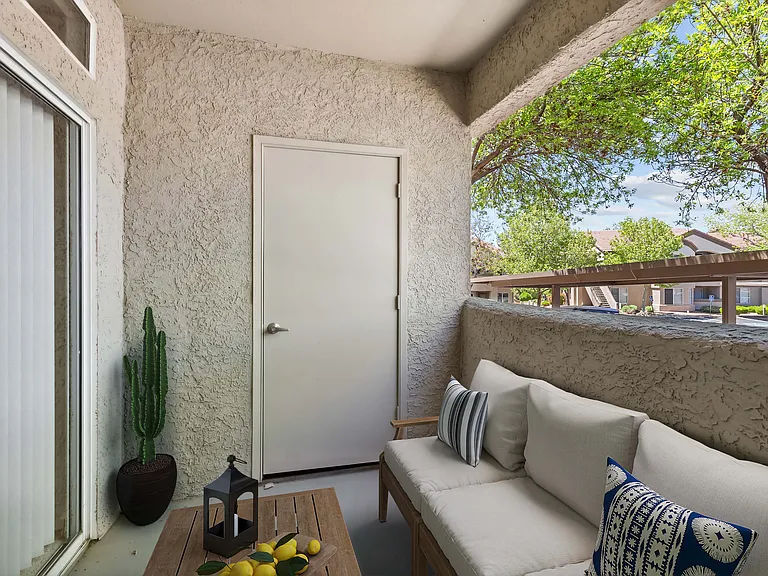 Unwind after a long day on your private patio or balcony