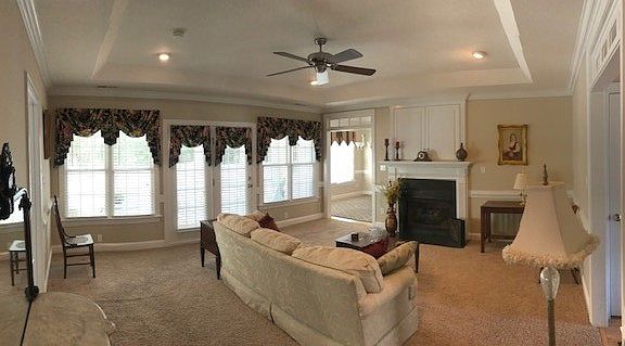 Living room back view