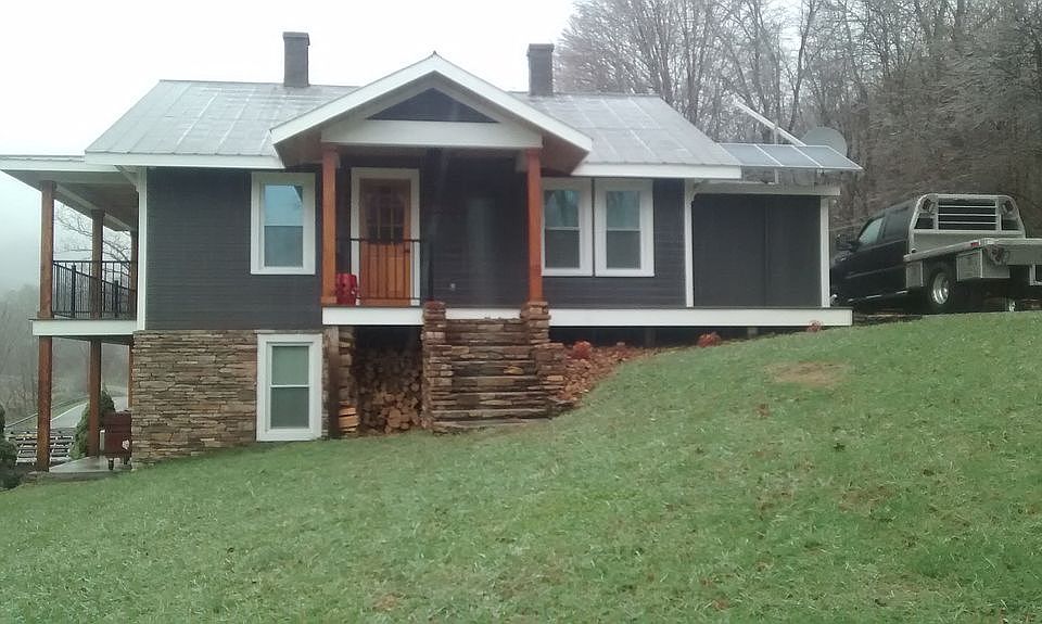 Right side of house