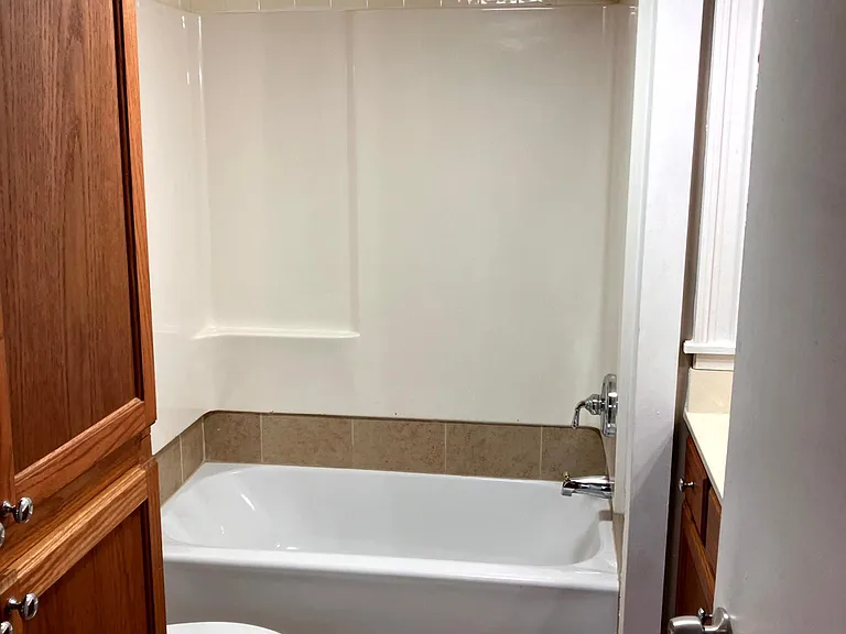 second bathroom new tub new flooring