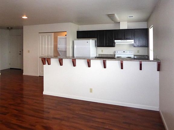 Living room and kitchen