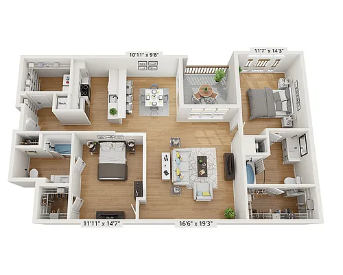 Floor plan Plan Kc (B2E)