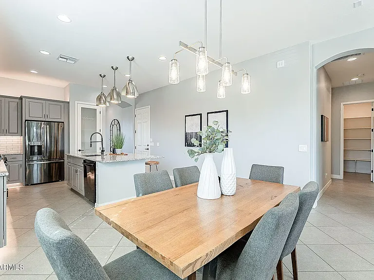 Nook & Kitchen & View of Hallway