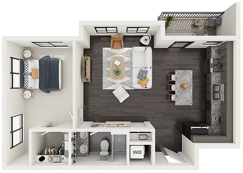 Floor plan Dogwood - Stacked Flat