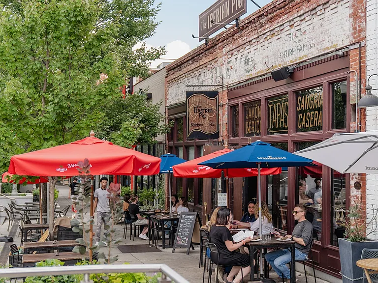 Entertainment is around every corner on our bustling high street locale.