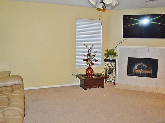 living room with fireplace