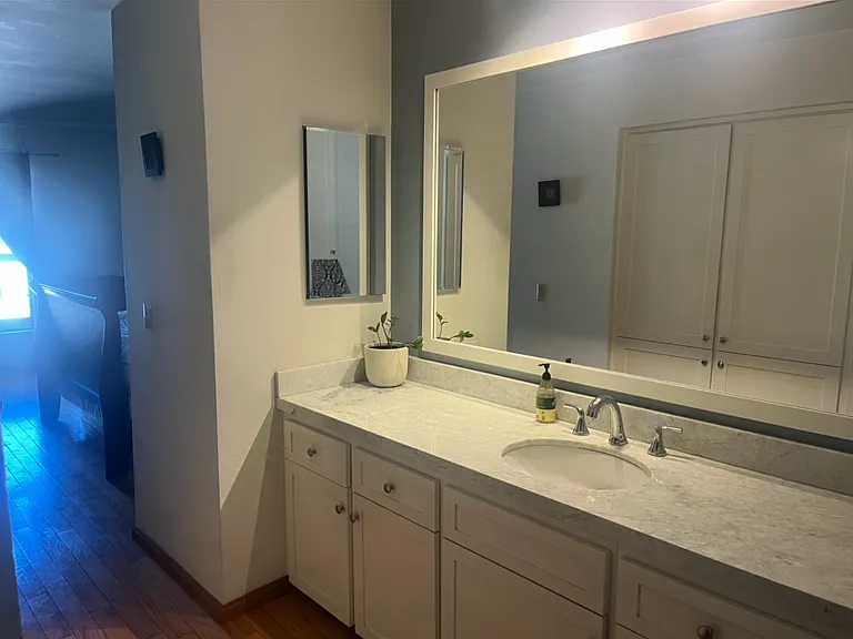 Vanity area in the master bathroom