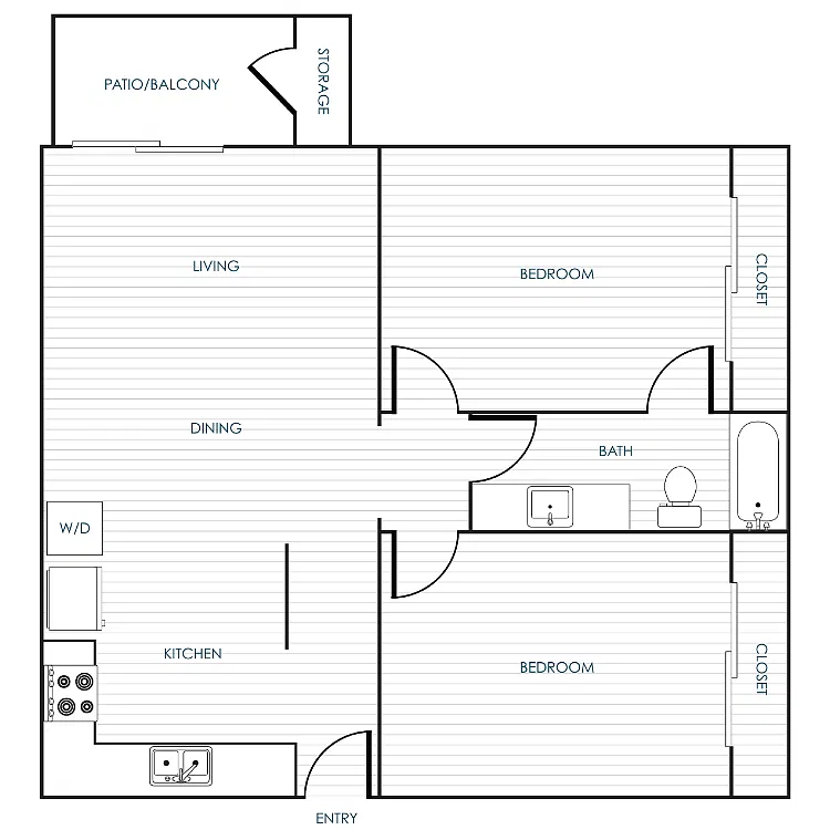 Floor plan Two Bedroom B