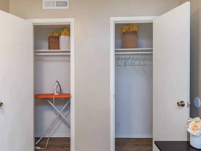 2 Bed / 1 Bath bedroom closet