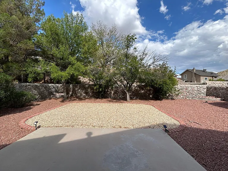 Spacious back yard, low maintenance