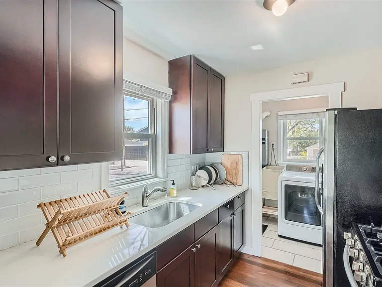 Kitchen and laundry room