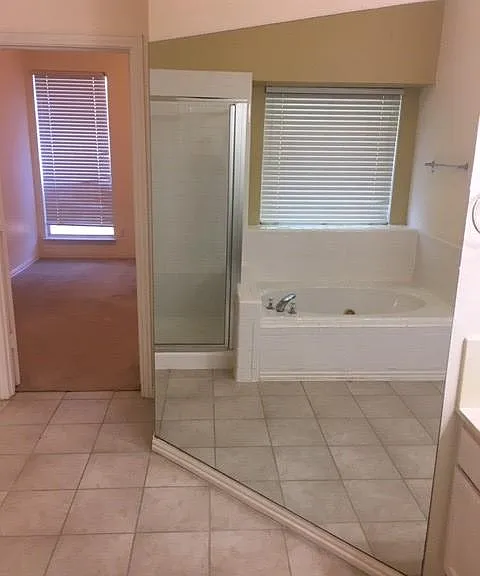 Dressing mirror in masterbath