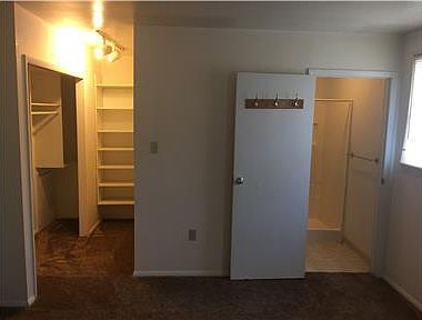 Master bedroom, with walk-in closet and a private bathroom