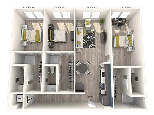 Floor plan 455