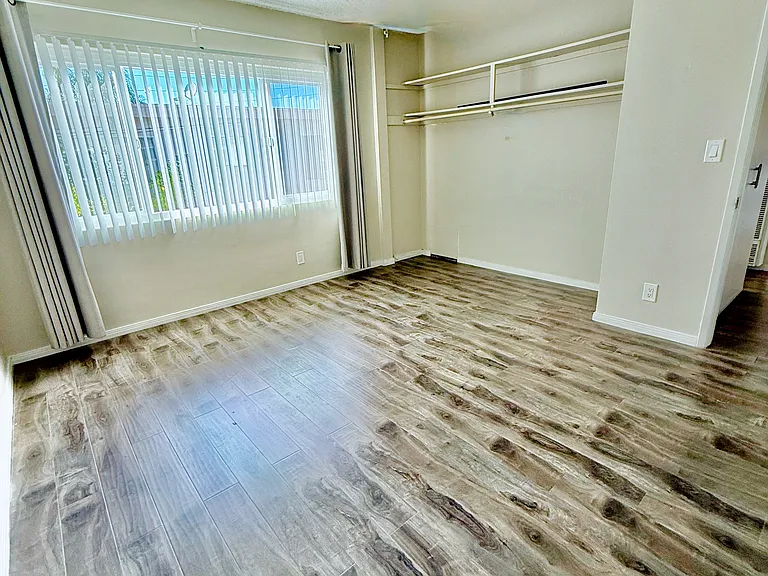 XLarge Bedrooms & closets, pool & courtyard view.