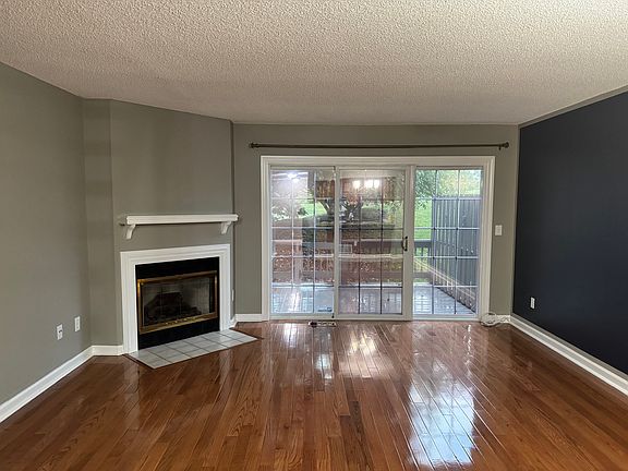 Living room with fireplace