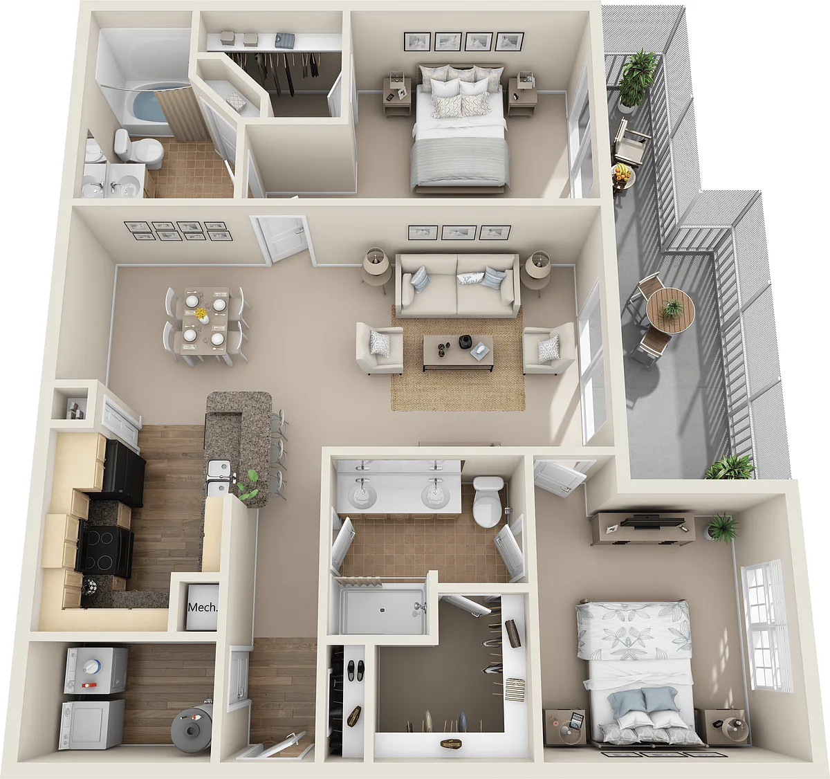 Floor plan B2A