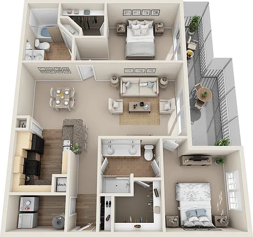 Floor plan B2A