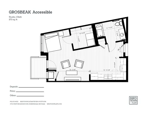 Floor plan Grosbeak ACC