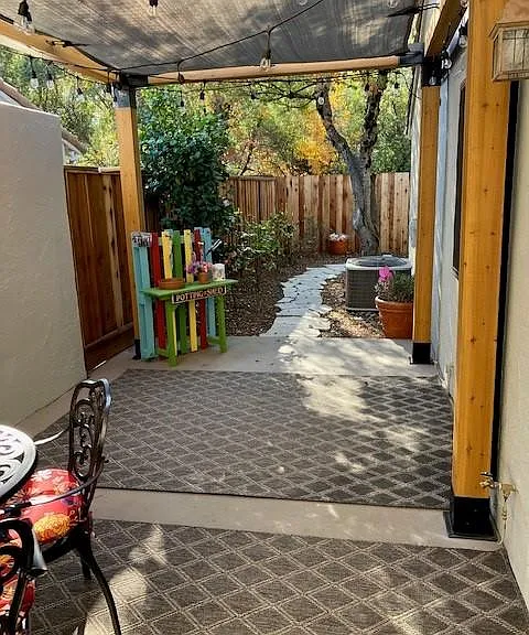 Stepping stones to other patio