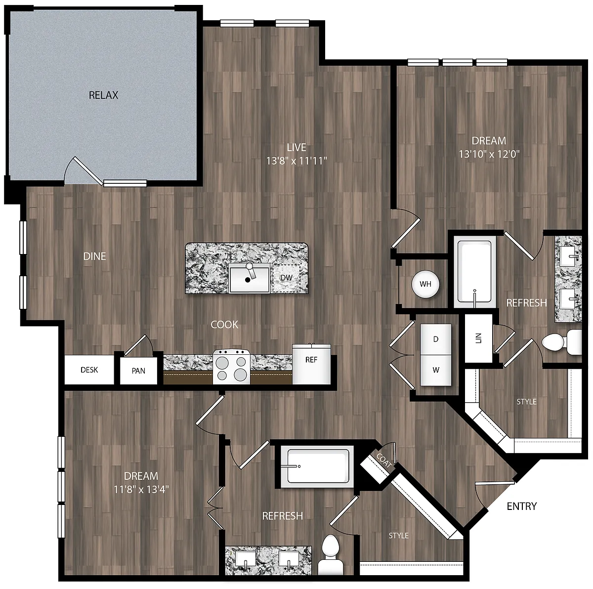 Floor plan B3