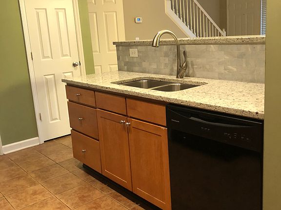 Granite w/ marble backsplash