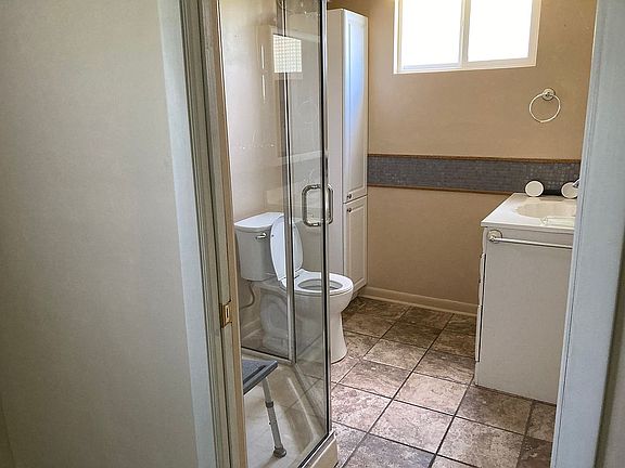 Primary tile bathroom!