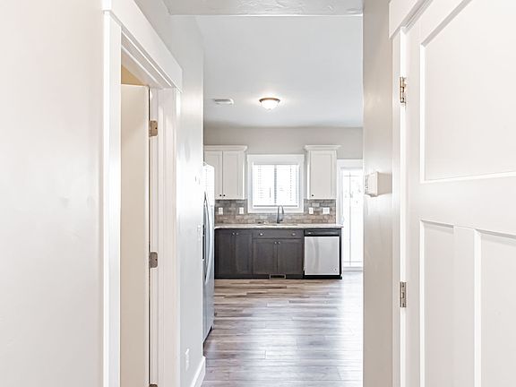 Hallway from living room to kitchen