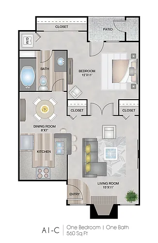 Floor plan A1-C
