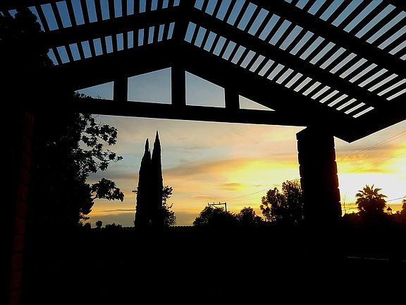 Sunset, from patio.