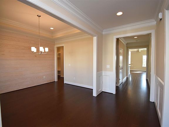 Foyer with wainscoting