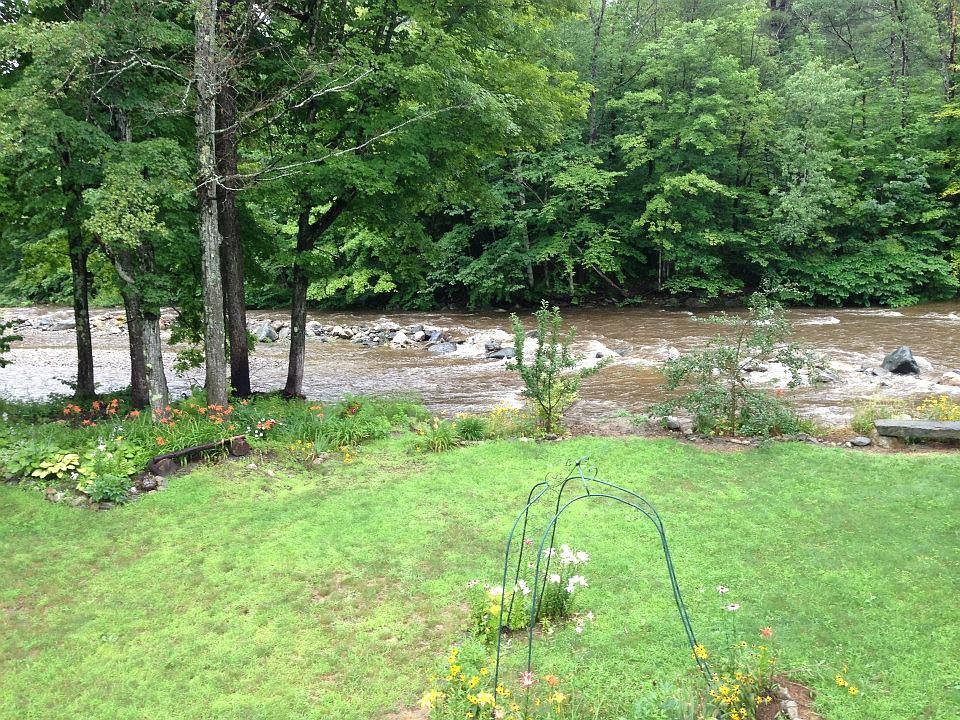 Back Yard sits above the river.