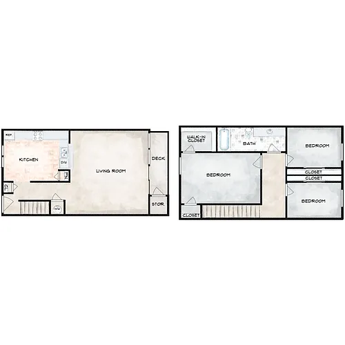Floor plan 3 Bed 1 Bath